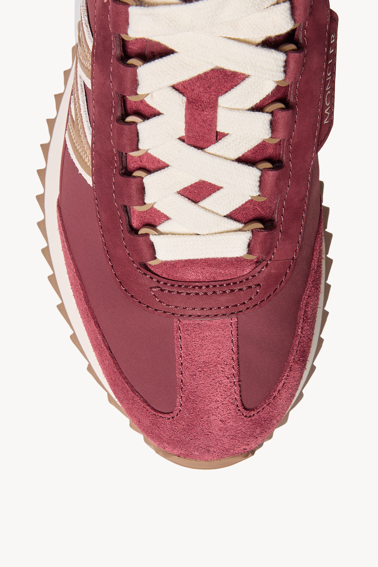 Pacey2 Suede & Nubuck Sneakers Women Burgundy Moncler 3